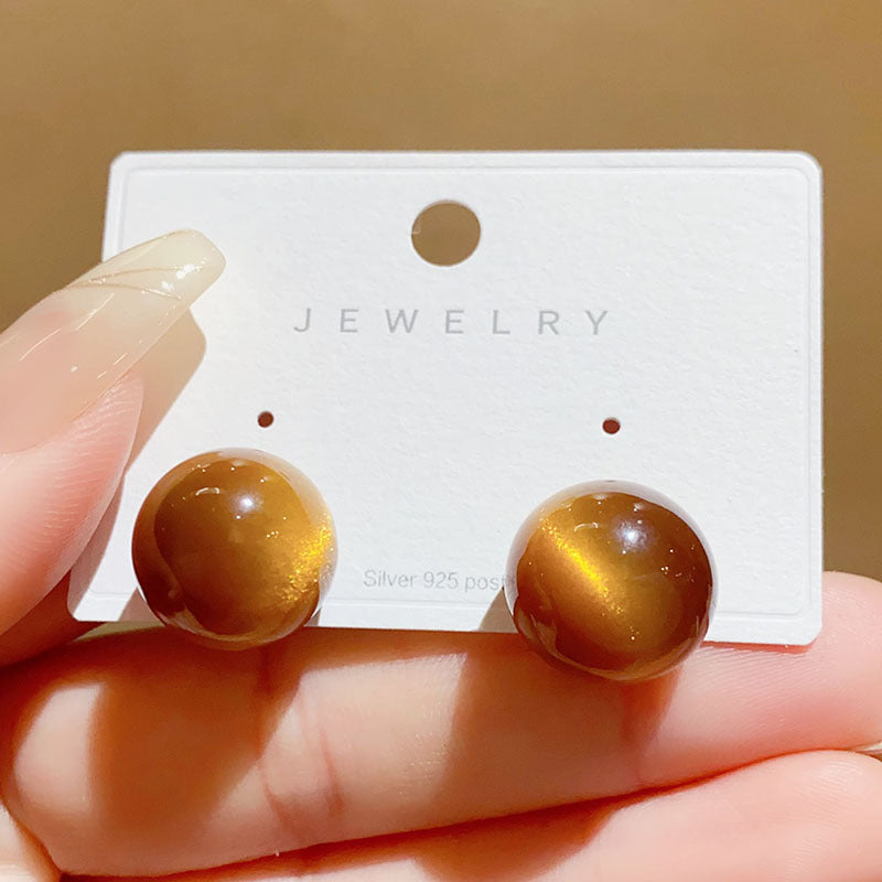 Korean Style Graceful Geometric Resin Fashionable Design Rings