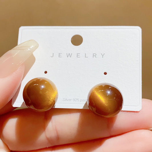 Korean Style Graceful Geometric Resin Fashionable Design Rings