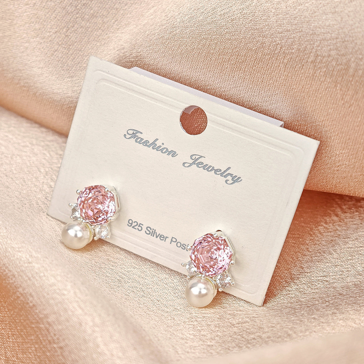 Summer Colorful Millennium Rose Cut Zircon Light Luxury Earrings