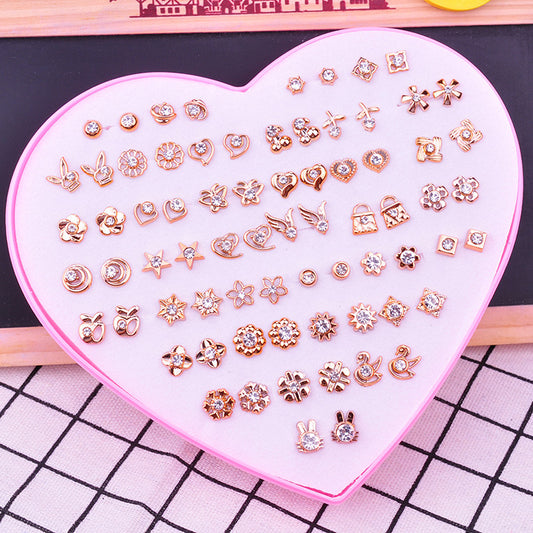 Simple Resin Suit Female Love Stall Earrings