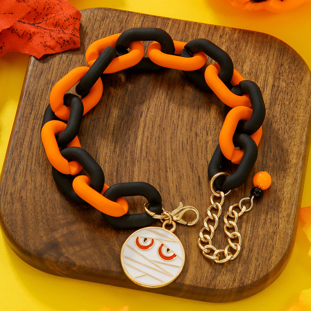 Horror Atmosphere Bat Ghost Festival Dress Up Beads Bracelets