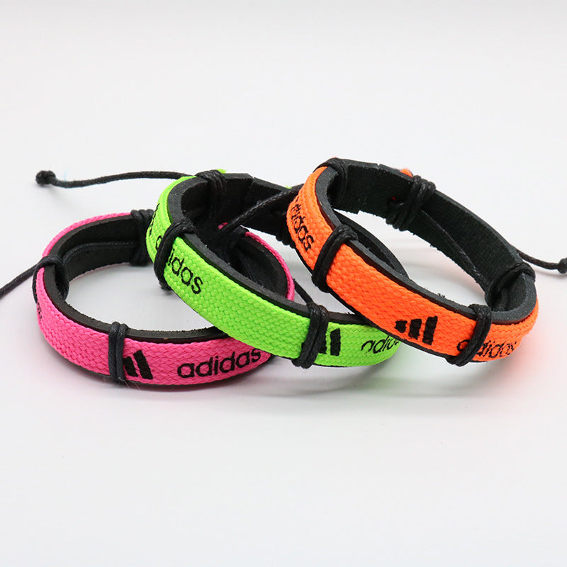 Male Female Couple Basketball Sports Weaving Bracelets