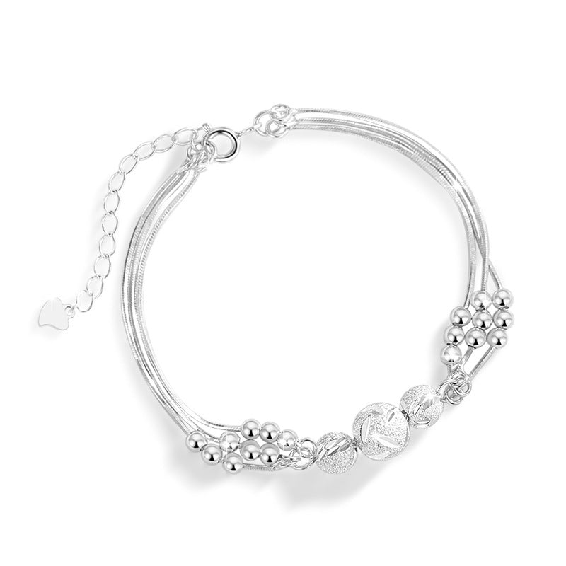 Sier Female Design Light Luxury Bell Good Style Bracelets