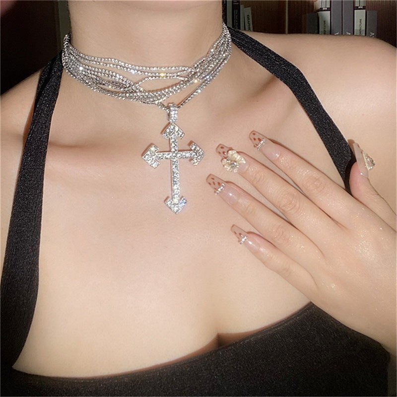 Women's Rhinestone Light Luxury High-grade Temperament Clavicle Necklace