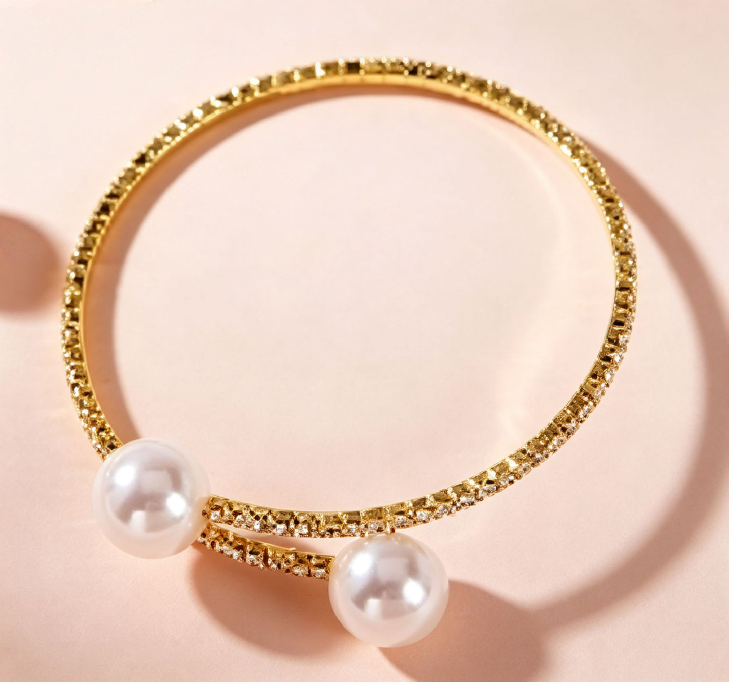 Diamond Adjustable Design Pearl Female Bridal Light Necklaces