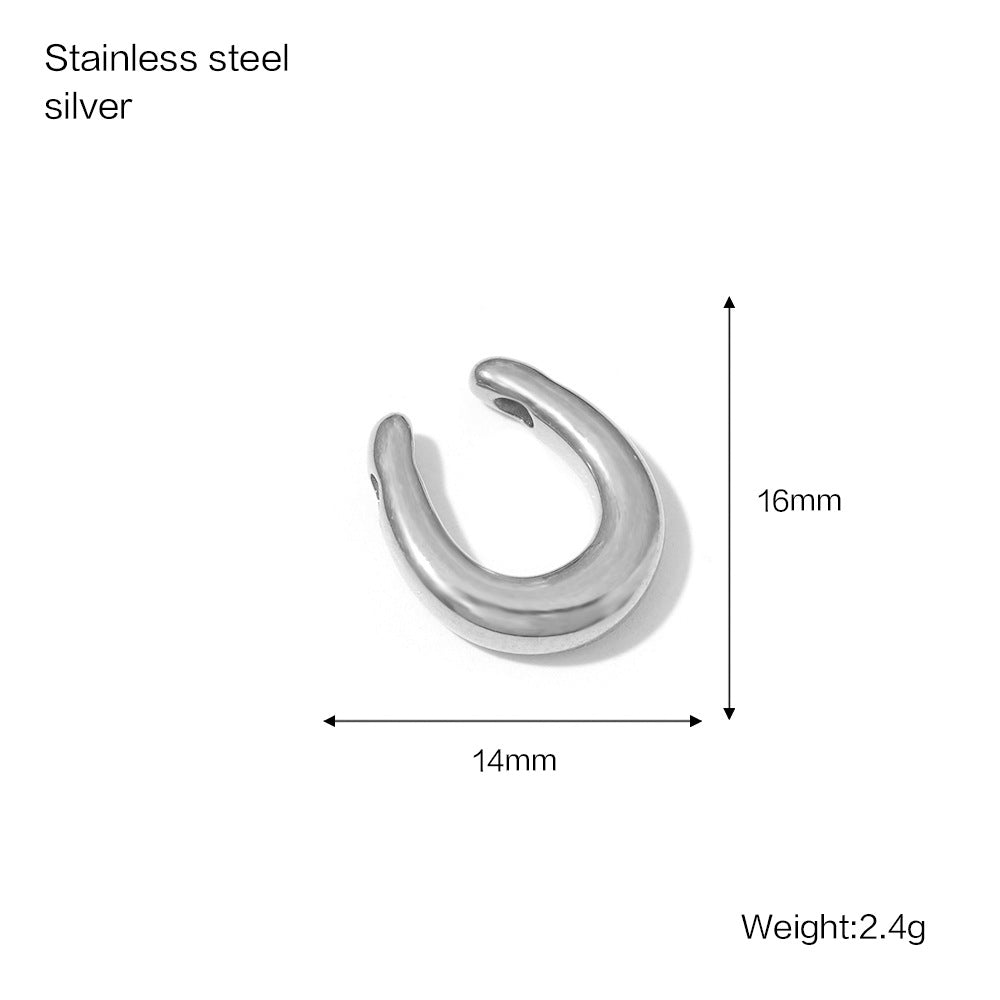 Versatile Women's Stainless Steel Gold-plated Bow Jewelry Accessories