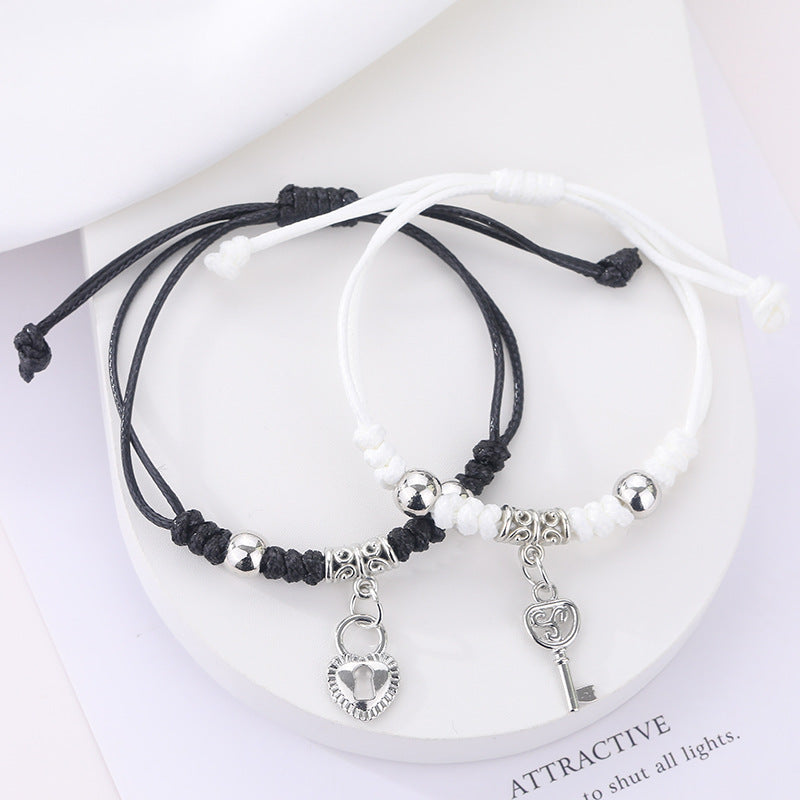 Cartoon Good-looking Woven Korean Style Fresh Carrying Strap Female Creative Bracelet