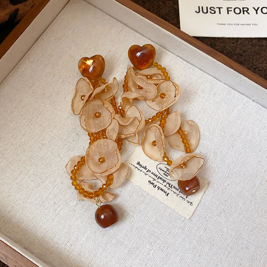 Women's Needle Geometric Irregular Resin Fashionable Retro Earrings