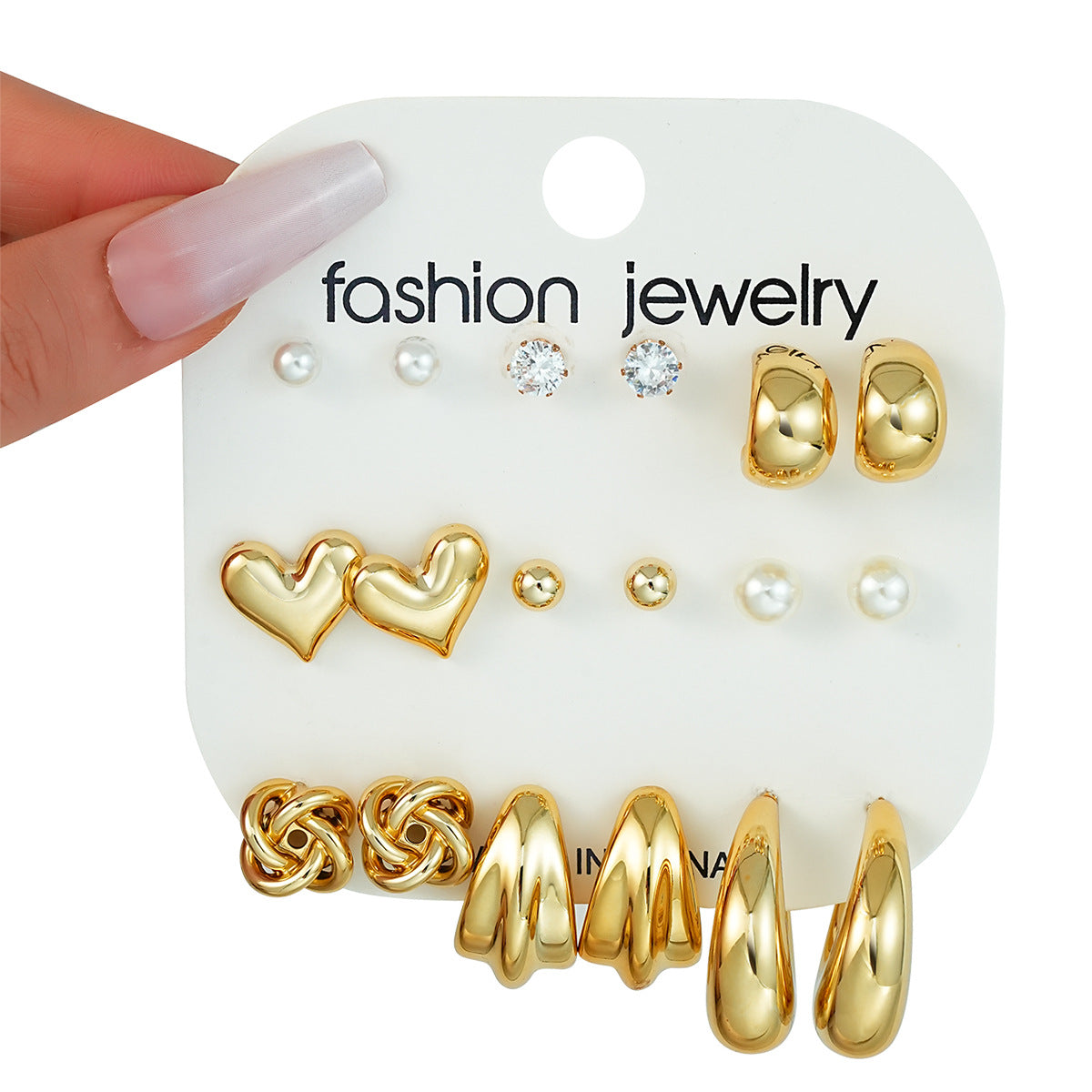 Fashion Starfish Shell Conch Type Water-drop Eardrops Rings