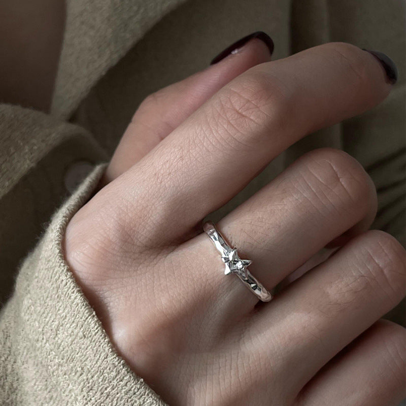 Women's Style Niche Cold Fashion Texture Simple Rings