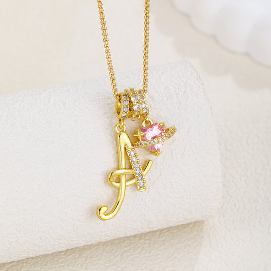 Dopamine English Letter Light Luxury Minority High Pendants