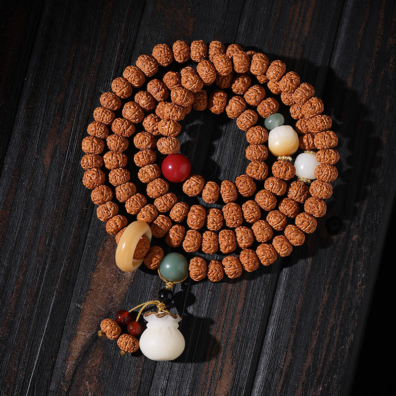 Women's & Men's Little King Pipal Tree Seeds Hand-held Crafts Buddha Beads Bracelet