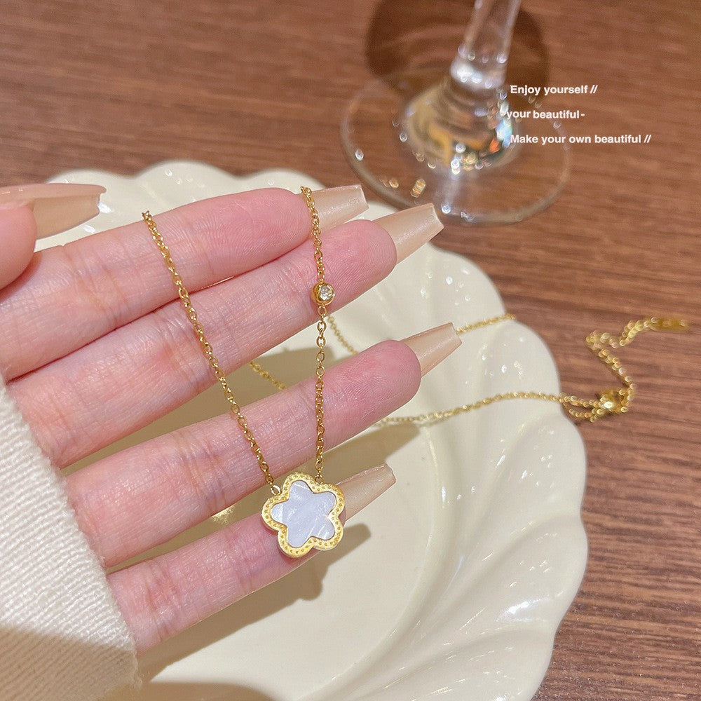 Concentric Sweet Cool Style Simple Light Luxury Niche Design Clavicle Necklaces