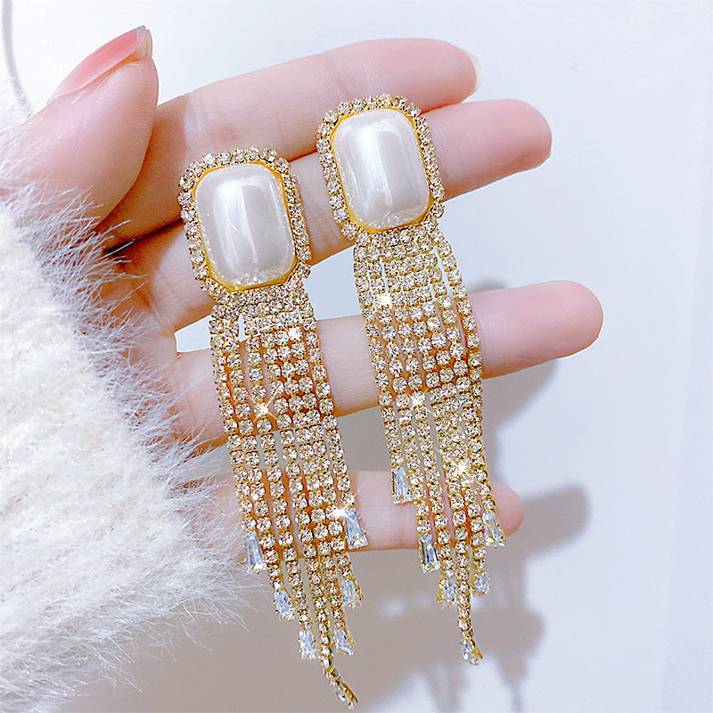 Needle Korean Style Light Luxury Exaggerated Geometric Earrings