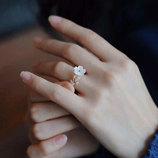 Female Design Trendy Cold Entry Lux High Sense Open Index Rings