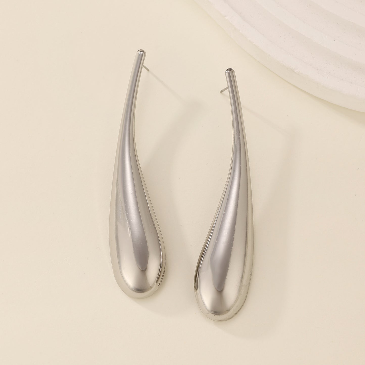 Exaggerated Punk Big Water Drop Ear Fashion Trend Short Jewelry Set