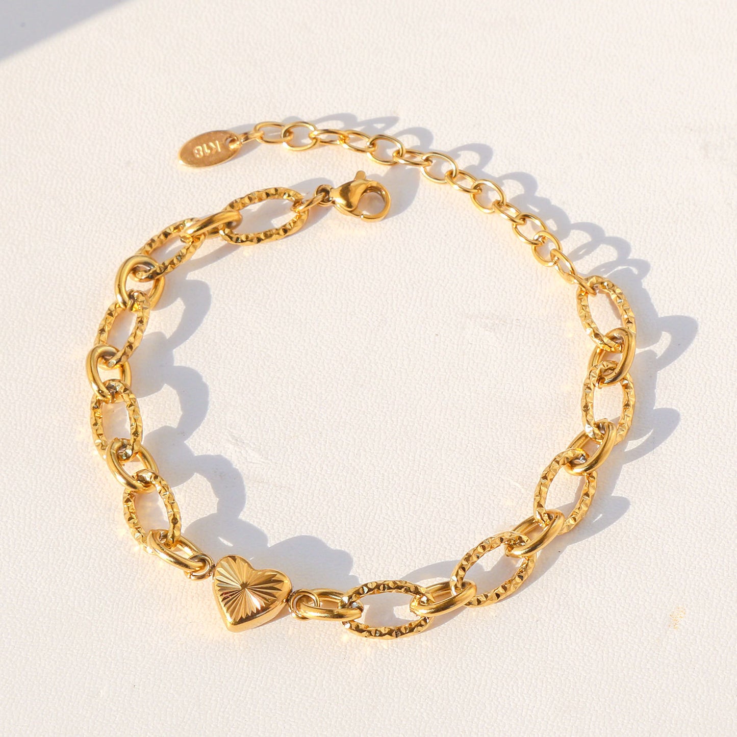 Fashion Personalized Stainless Steel Chain Button Bracelets
