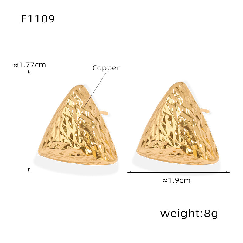 Niche Personality Unique Elegant Graceful Geometric Stripe Texture Design Sense Rings