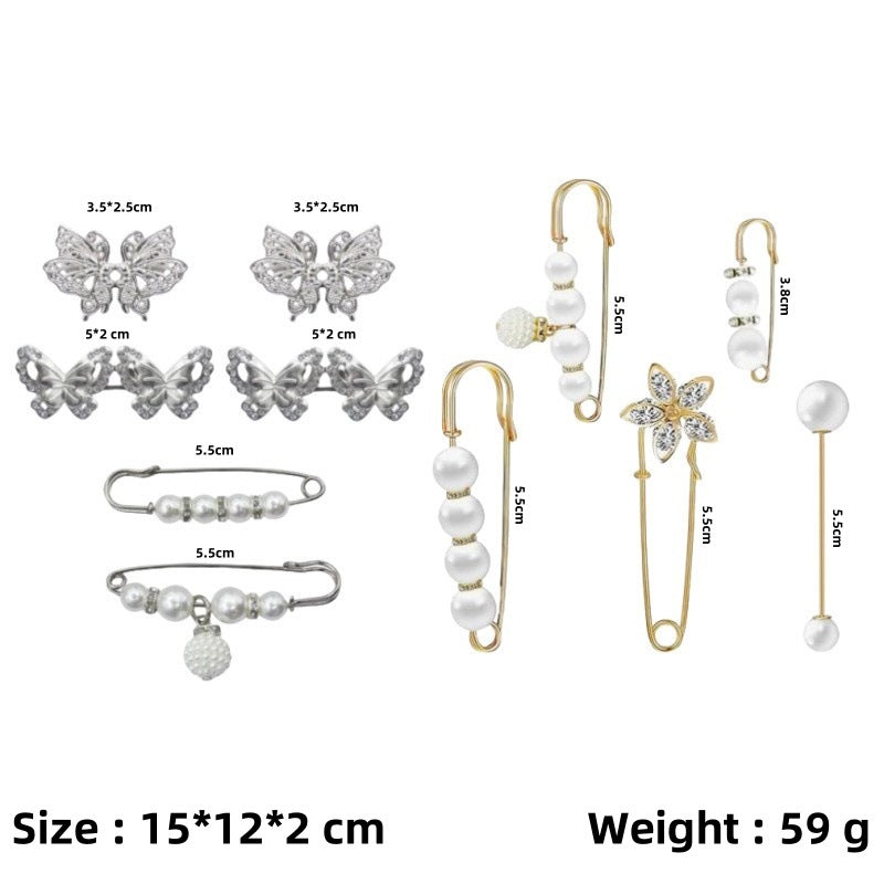 Women's Of Trousers Pin Artifact Fixed Clothes Buckle Brooches