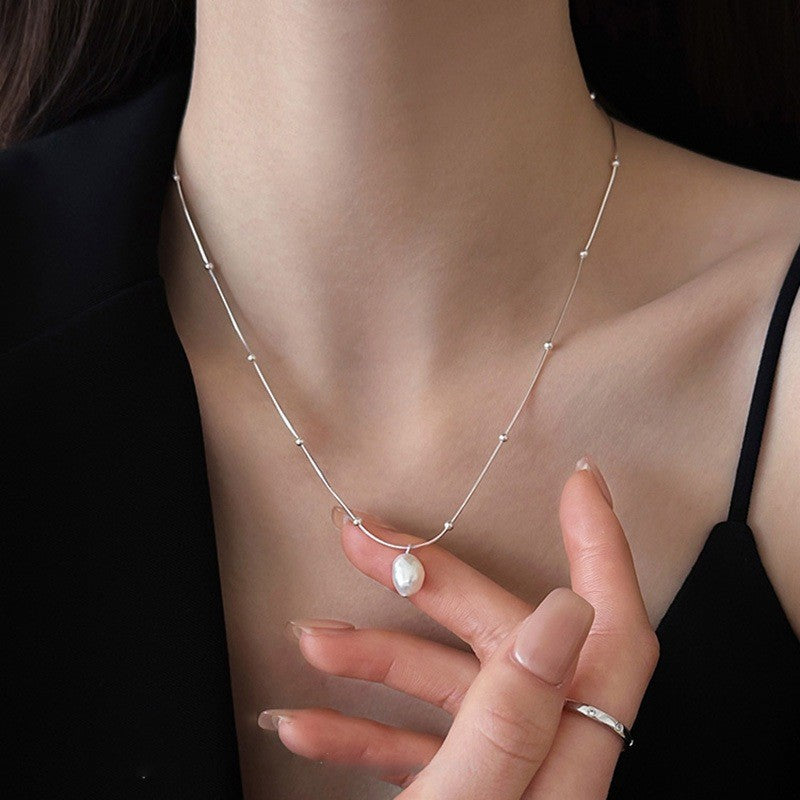 Luxury Minority Design Sense Short Pearl Elegant High Necklace
