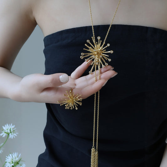 Bright Fireworks Zircon French Simplicity High-grade Cold Style Clavicle Chain Necklaces
