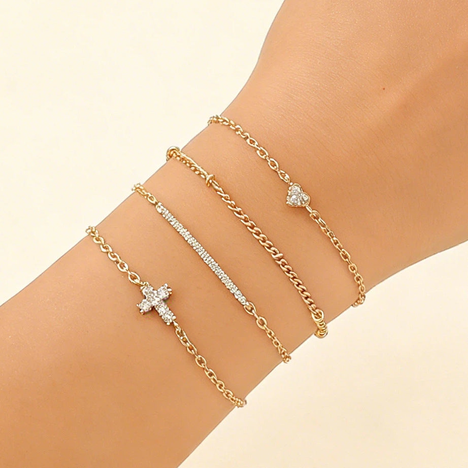Trendy Alloy Combination Punk Hip Hop Bracelets