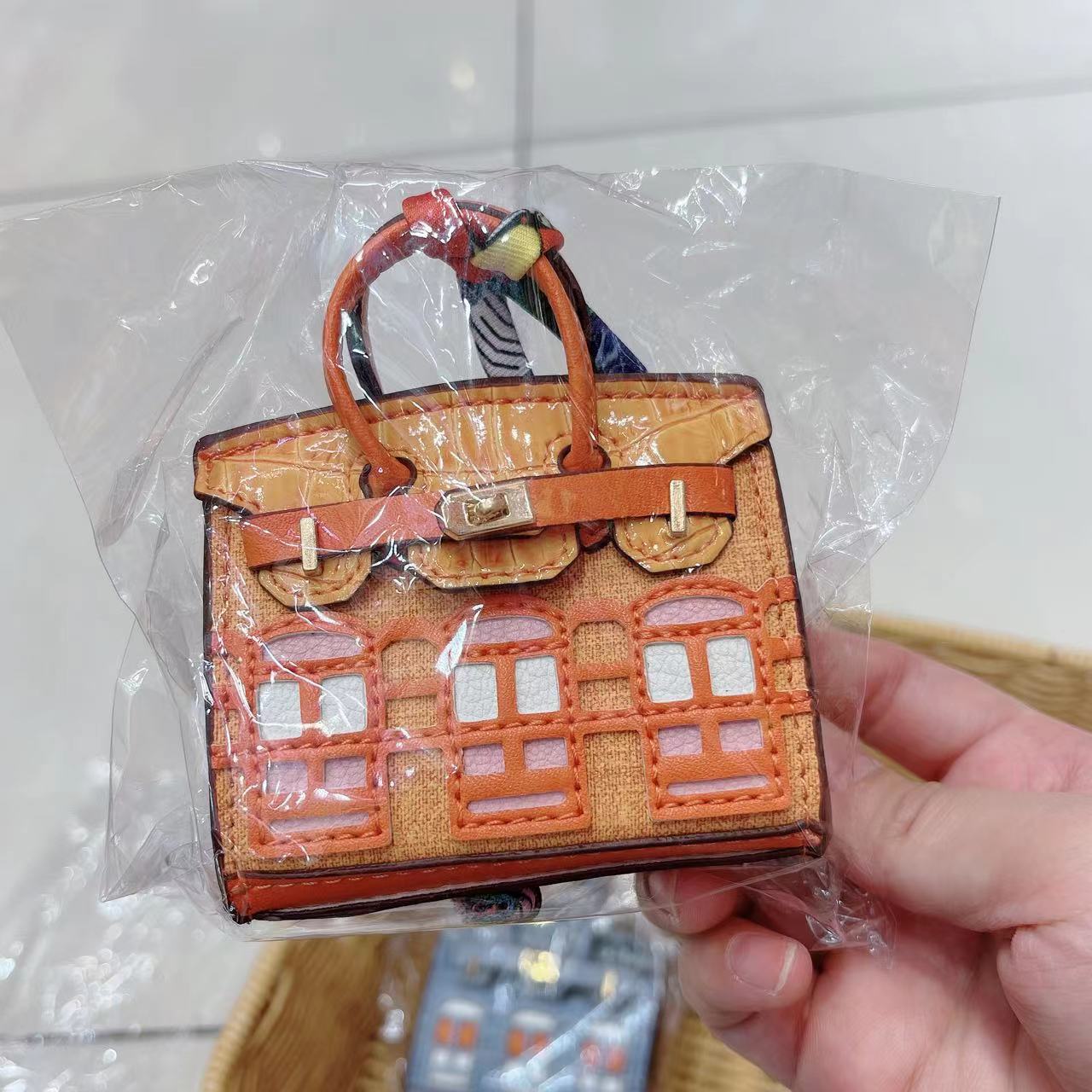Mini Bag Window Small House Charm Hanging Ornaments