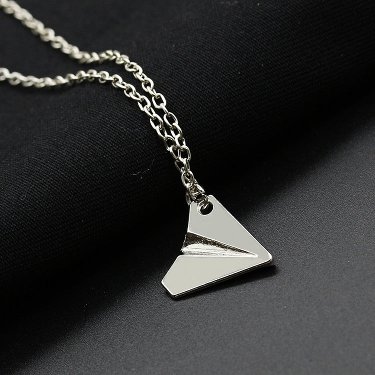 Attractive Charming One-way Band Paper Plane Necklaces