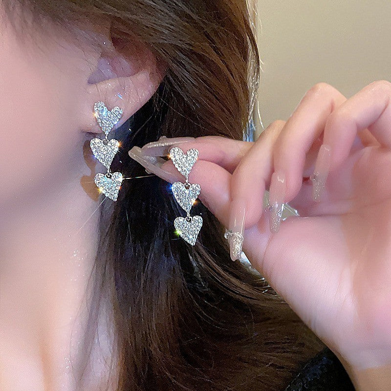 Luxury Fashion Versatile Elegant High-grade Sweet Cool Personality Earrings