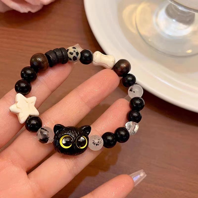 Cat Ceramic Woven Female Niche Design Sweet Bracelets