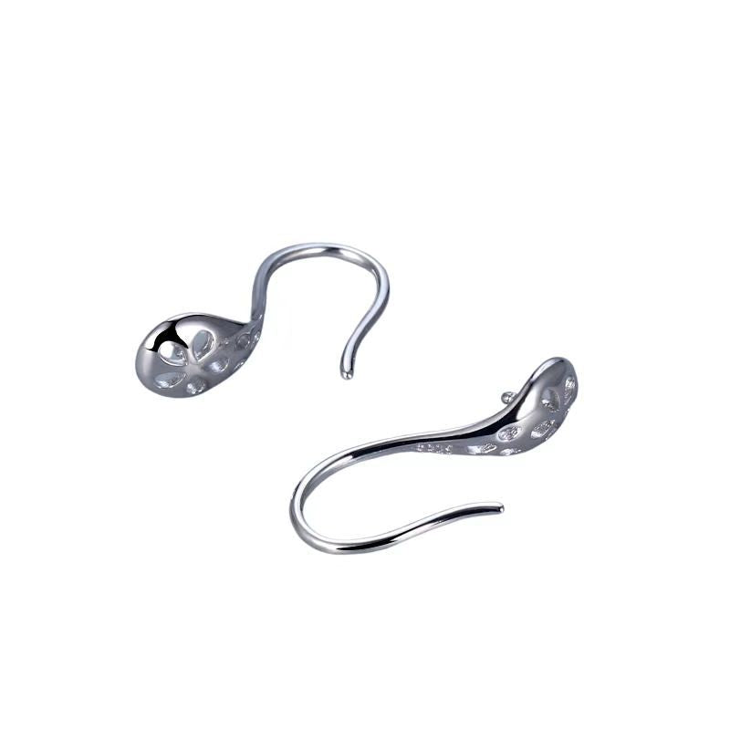 Women's Freshwater Pearl High Heels Hollow Three-dimensional Spoon Rings