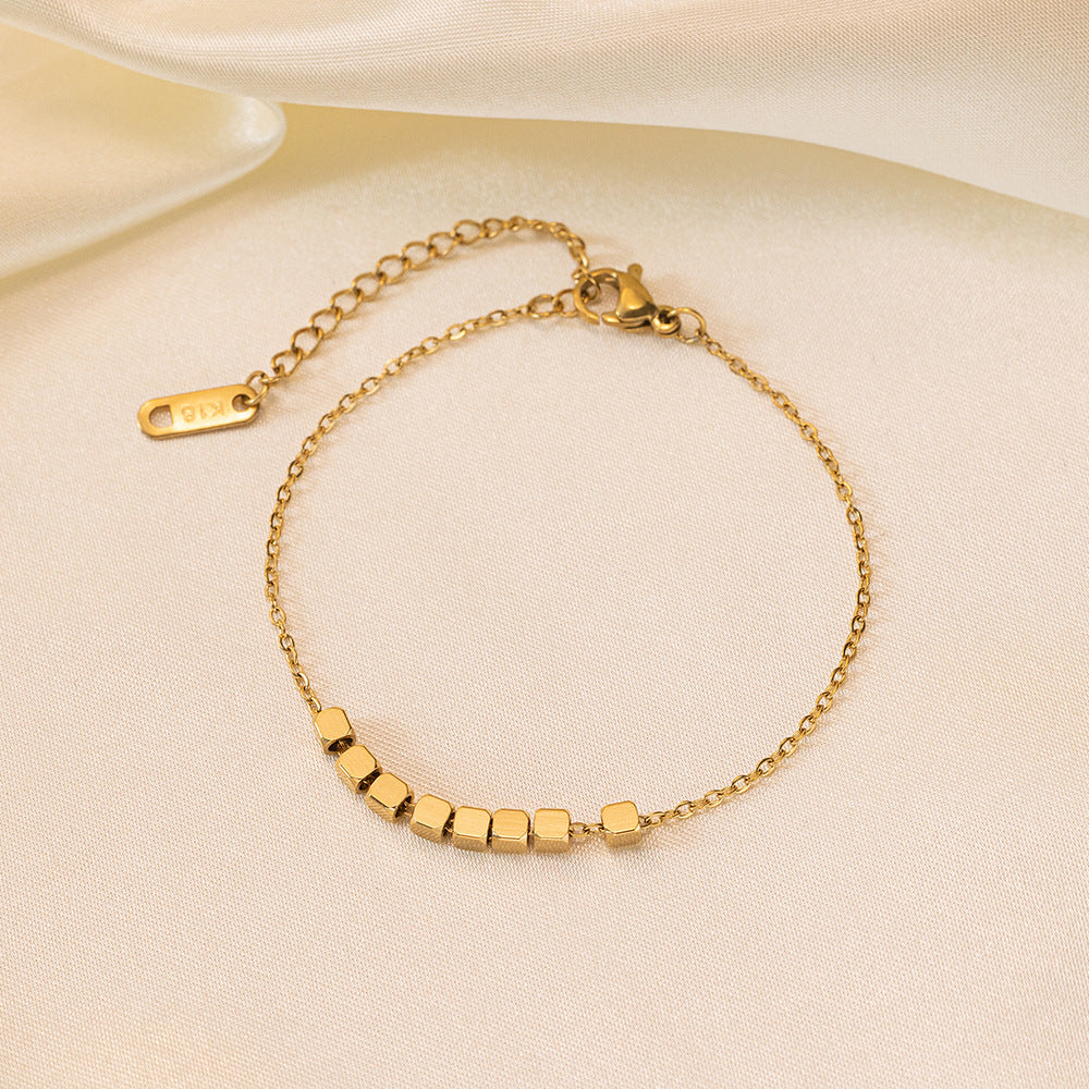 Women's Steel High-grade Gold Does Not Fade Anklets
