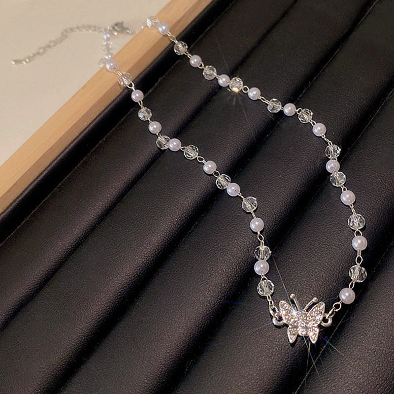Women's Stitching Heart Clavicle Chain Light Luxury Necklaces