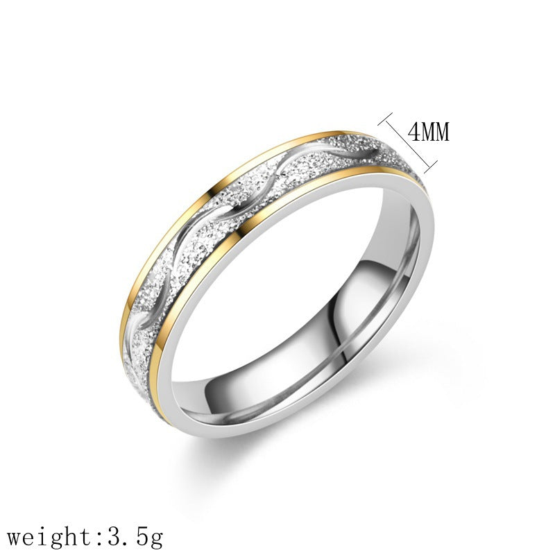 Trendy Niche High-grade Titanium Steel Female Rings