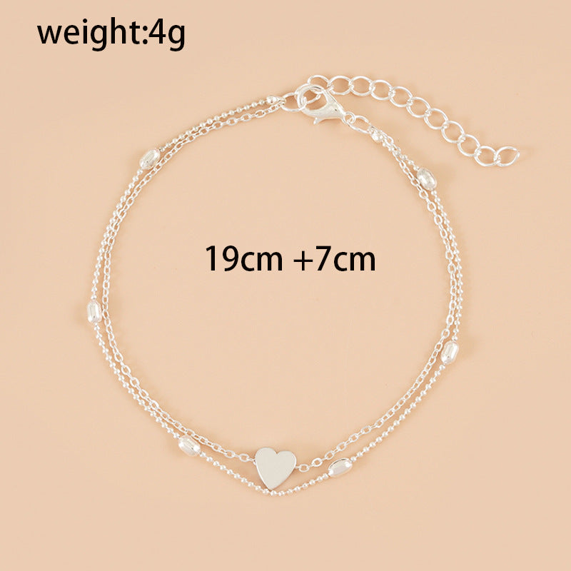 Love Personality Simplicity Beach Female Foot Anklets