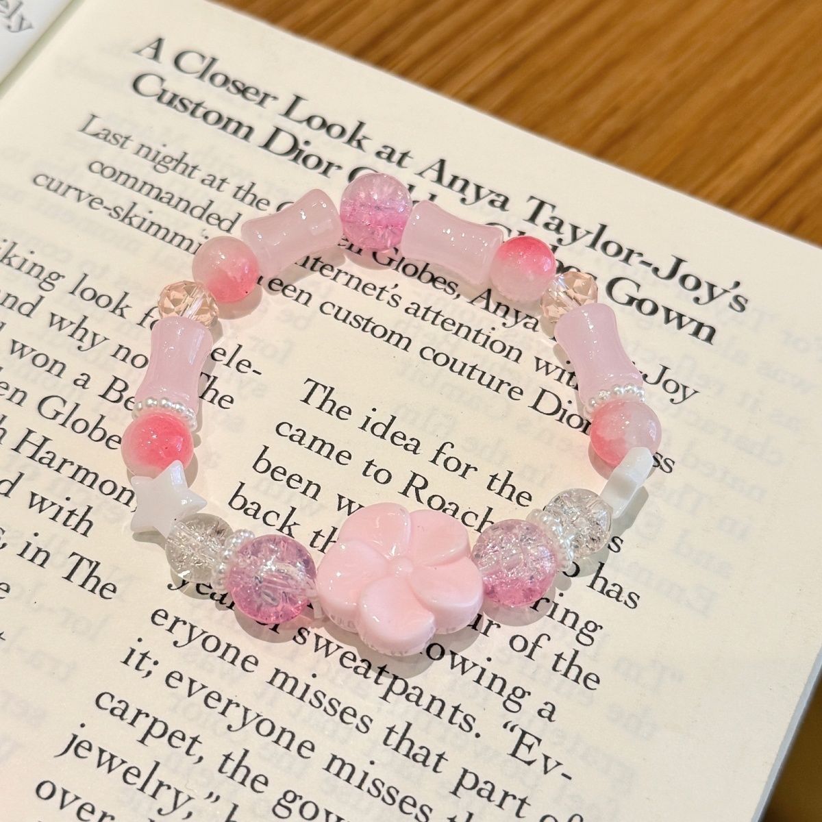 Flower Dream Romance Fairy Wind Dance Couple Feeling Handmade Gift Bracelet