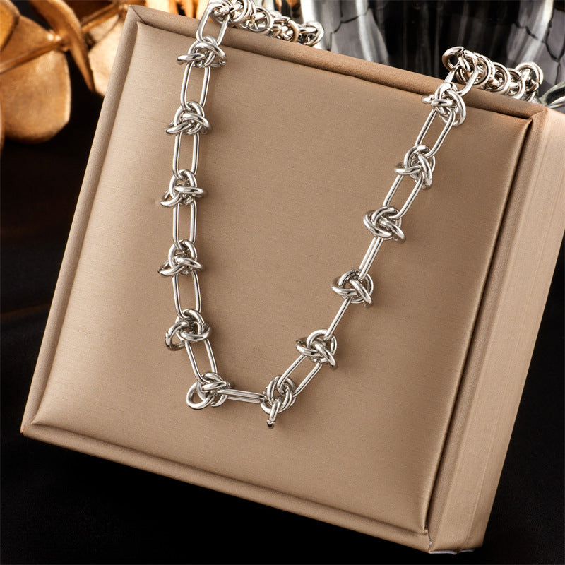 Women's Sun Cross Stainless Steel Fashion Personality Design Necklace