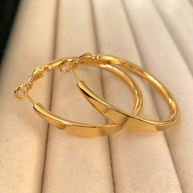 Fashion Exaggerated High Sense Circle Metal Bracelets