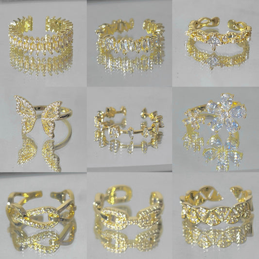 Micro Setting Female Niche High-grade Cold Rings