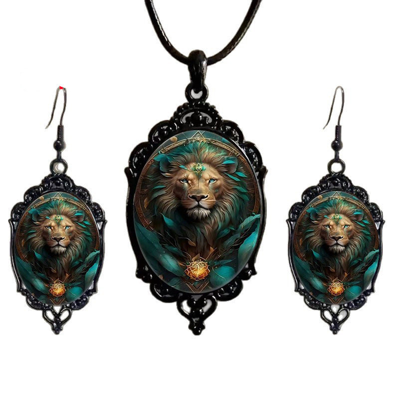 Fashion Elegant Glass Suite Romantic Gift Jewelry Set