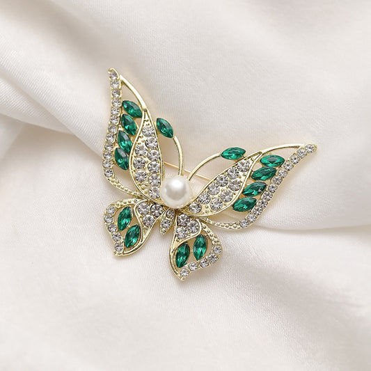 Women's Micro Zircon Brooch Exquisite Plant Pin Brooches