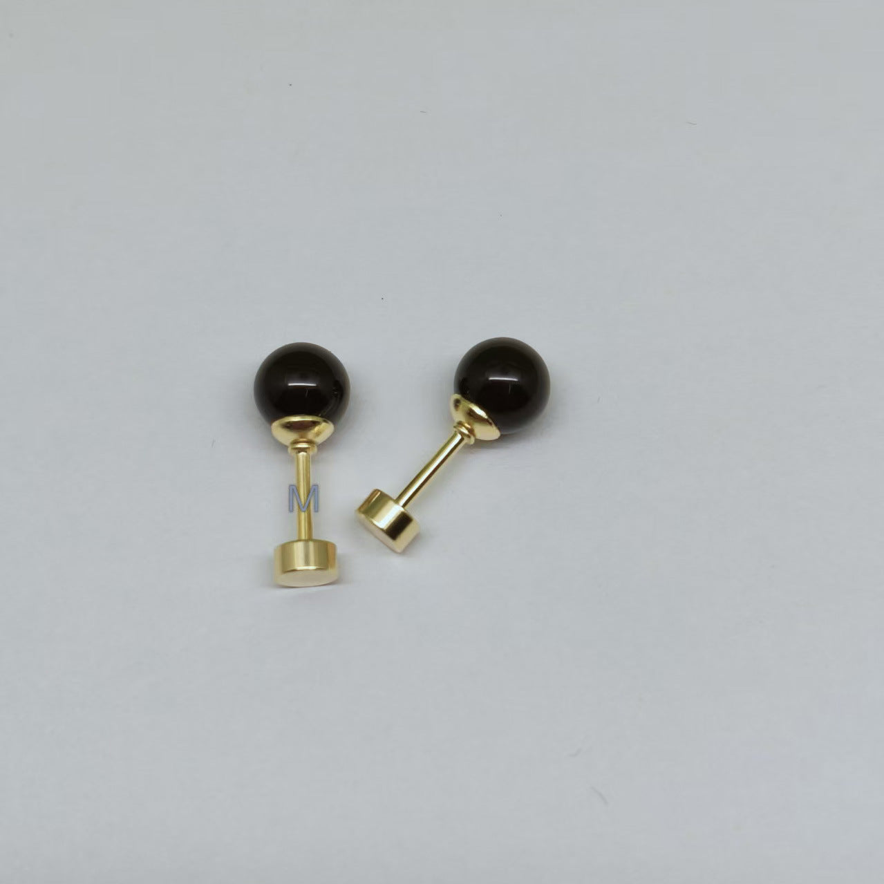 Agate Ear Female Korean Style Ball Round Cake Light Luxury Rings