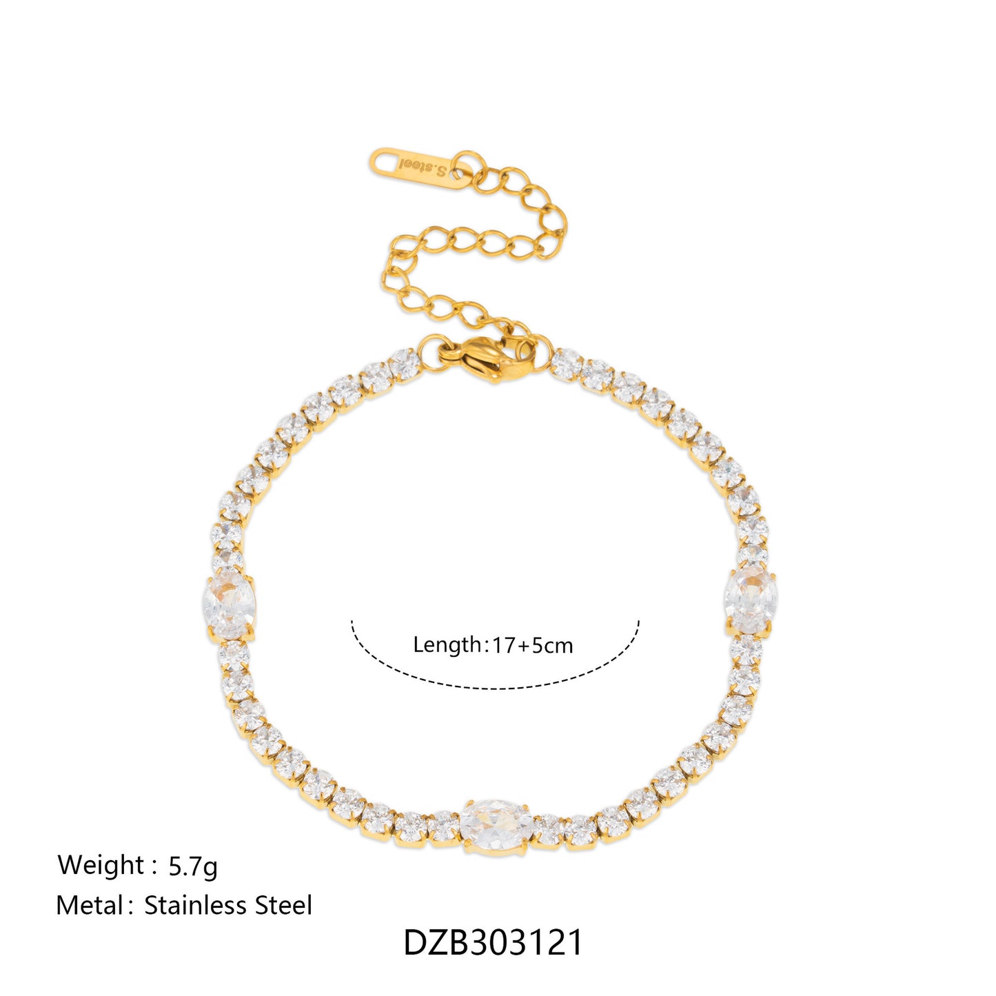 High Texture Twin Style Fully Jeweled Loving Bracelets