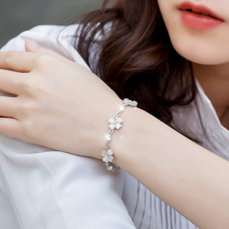 Lucky Four-leaf Clover Fashion Simple Mori Female Girlfriend Necklaces
