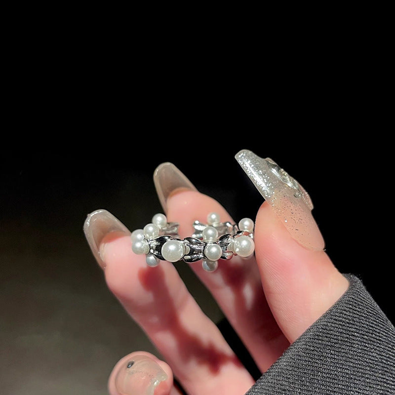 Alloy Female Niche High Sense Opening Adjustable Temperament Wild Index Ring