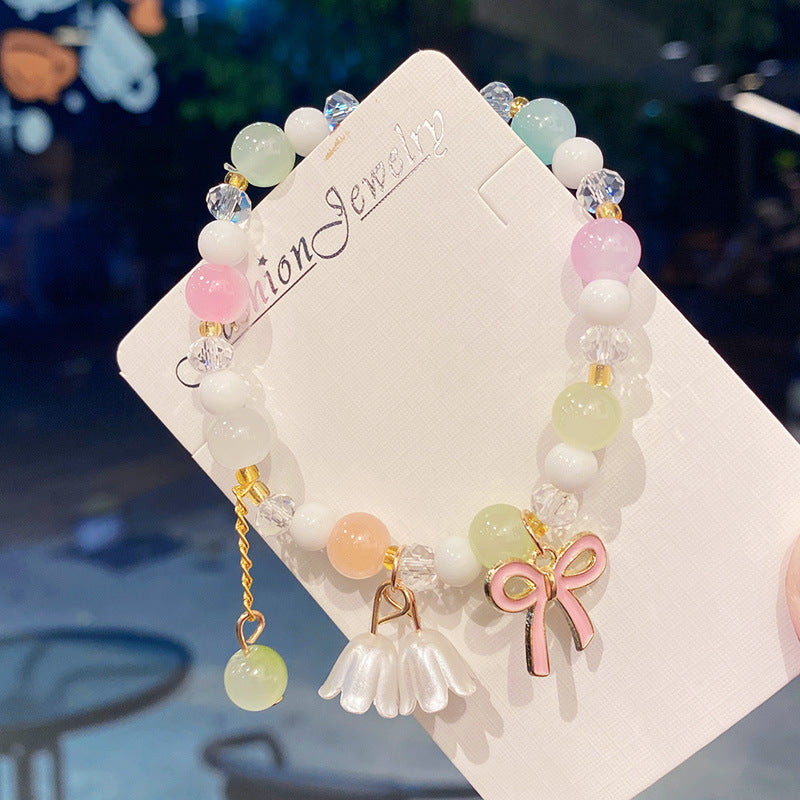 Good-looking Bow Lily Scenic Spot Stall Bracelets