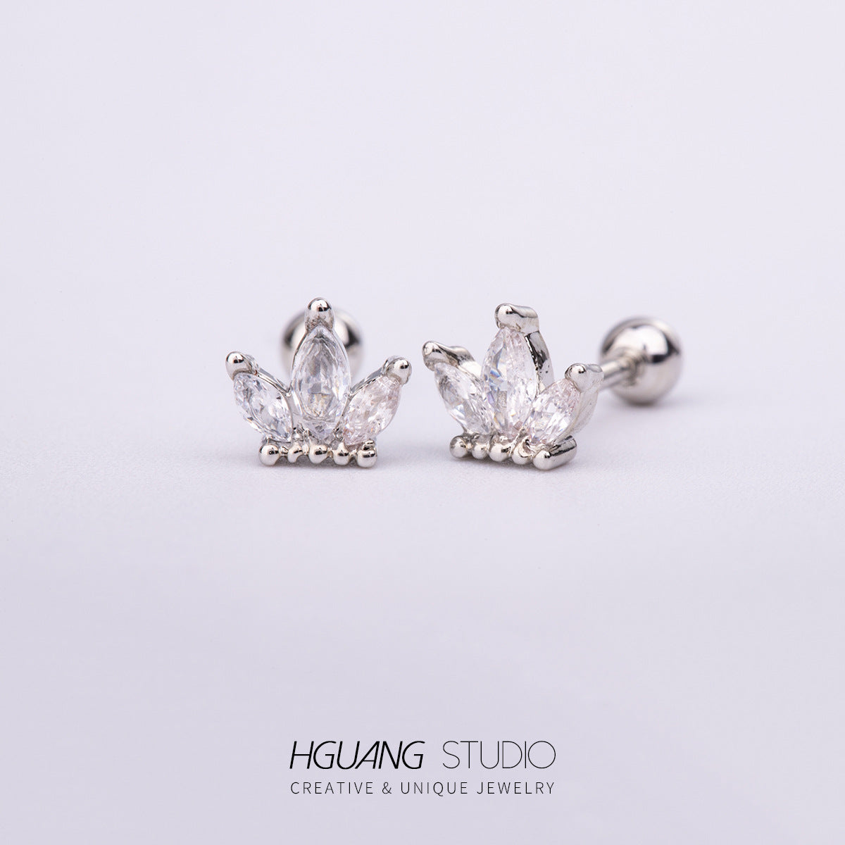Inlaid Zirconium Ear Bone Original Design Earrings