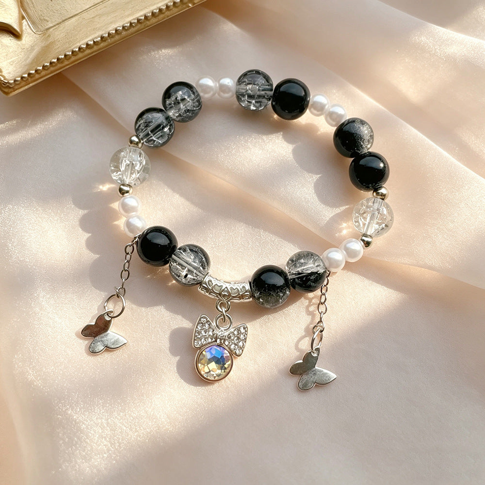 Glass Female Crystal Bow Cultural Creative Scenic Spot Bracelets