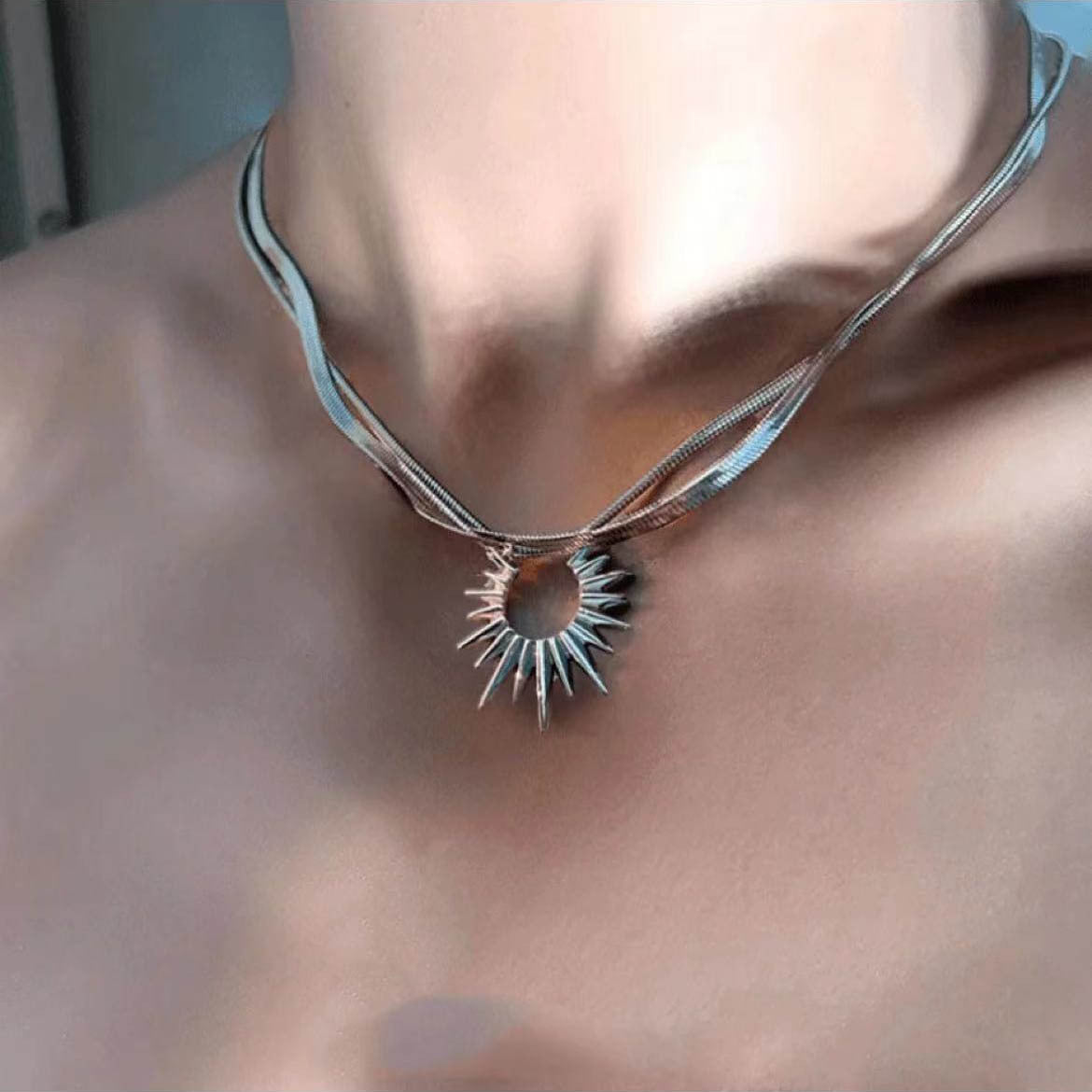 Men's Punk Street High-grade Clavicle Chain Asian Culture Necklaces