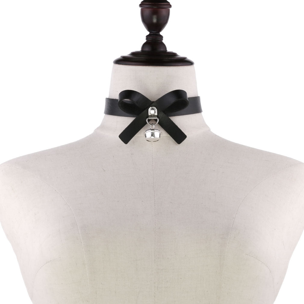 Punk Soft Graceful Bow Neckband Sexy Clang Collar